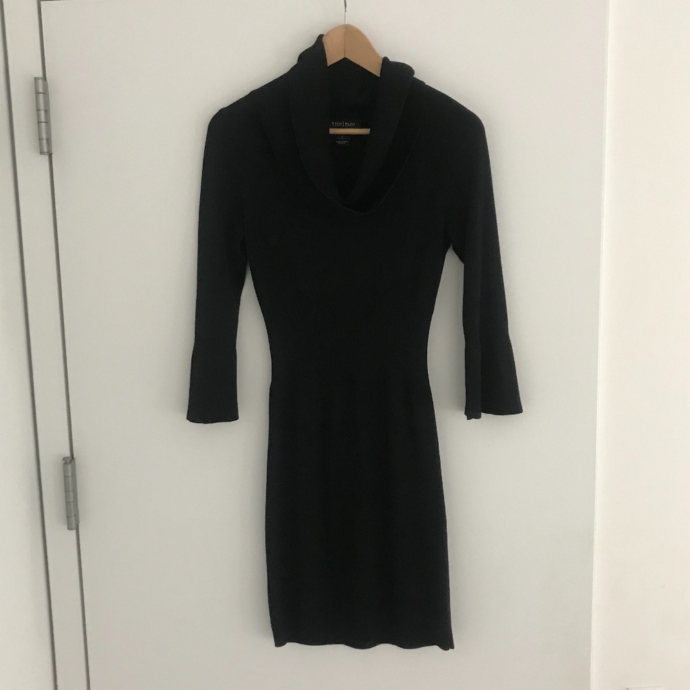 White House Black Market Black Sweater Dress